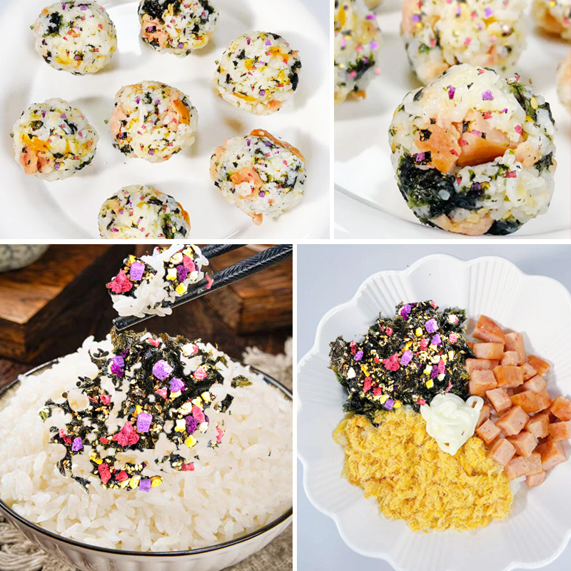 每日拌飯凍乾果蔬拌飯海苔碎即食兒童可食袋裝100g果乾海苔拌飯料