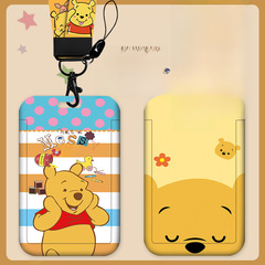Cartoon work card holder bus subway access control card holder work card student pick-up card holder Winnie the Pooh card holder wholesale
