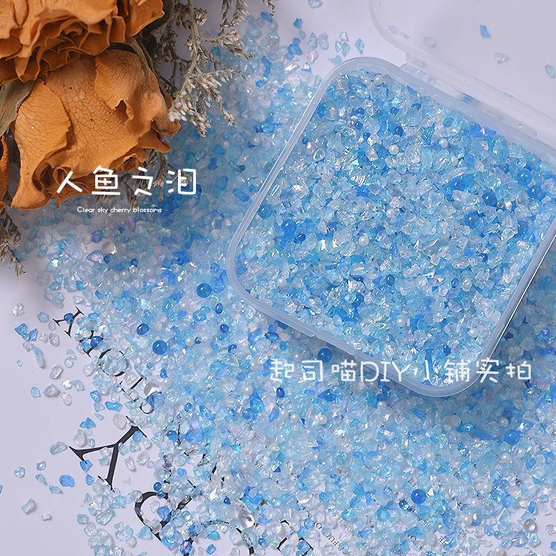 新款碎石风暴创意手工diy不规则矿石碎填充物美甲珍珠装饰配件|undefined