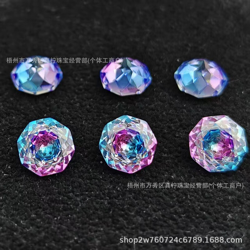 Direct Sales from the Manufacturer in Wuzhou: Eight-Sided Millennium Rose Cut Gradient Zircon Nail Art and Earring Accessories, a Popular Item on Xiaohongshu Direct Sales from the Manufacturer in Wuzhou: Eight-Sided Millennium Rose Cut Gradient Zircon Nail Art and Earring Accessories, a Popular Item on Xiaohongshu