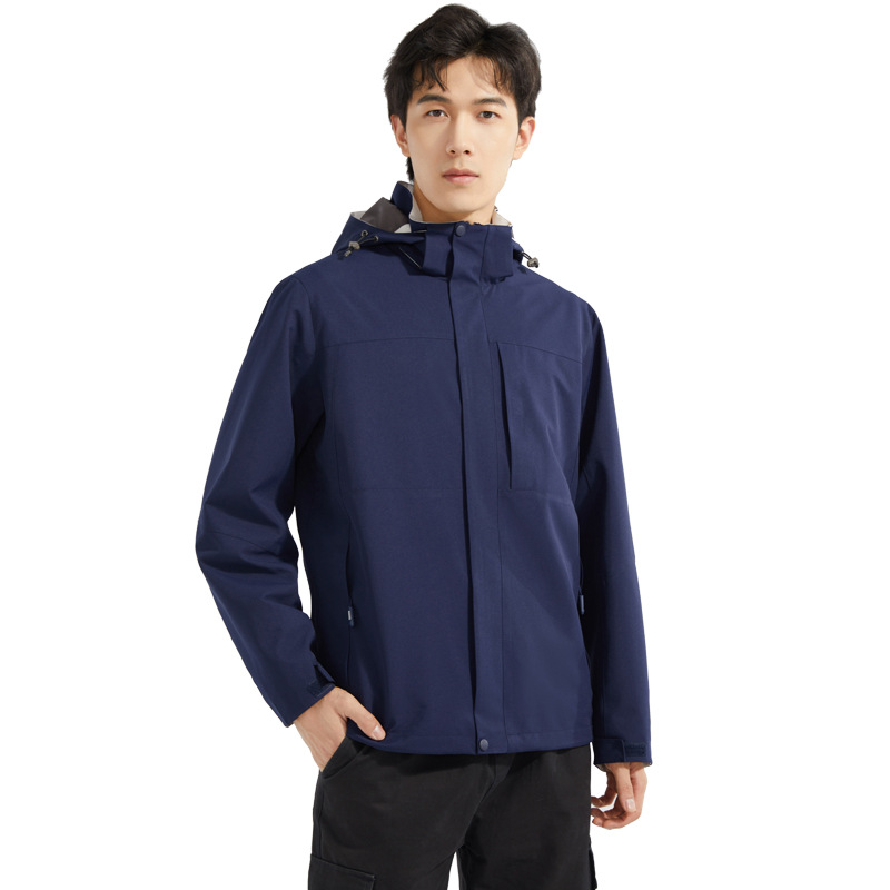 Autumn New Single Layer Jacket Outdoor Men's and Women's Casual Jacket Hiking Couple Hooded Windproof Long Sleeve Group Purchase Customization