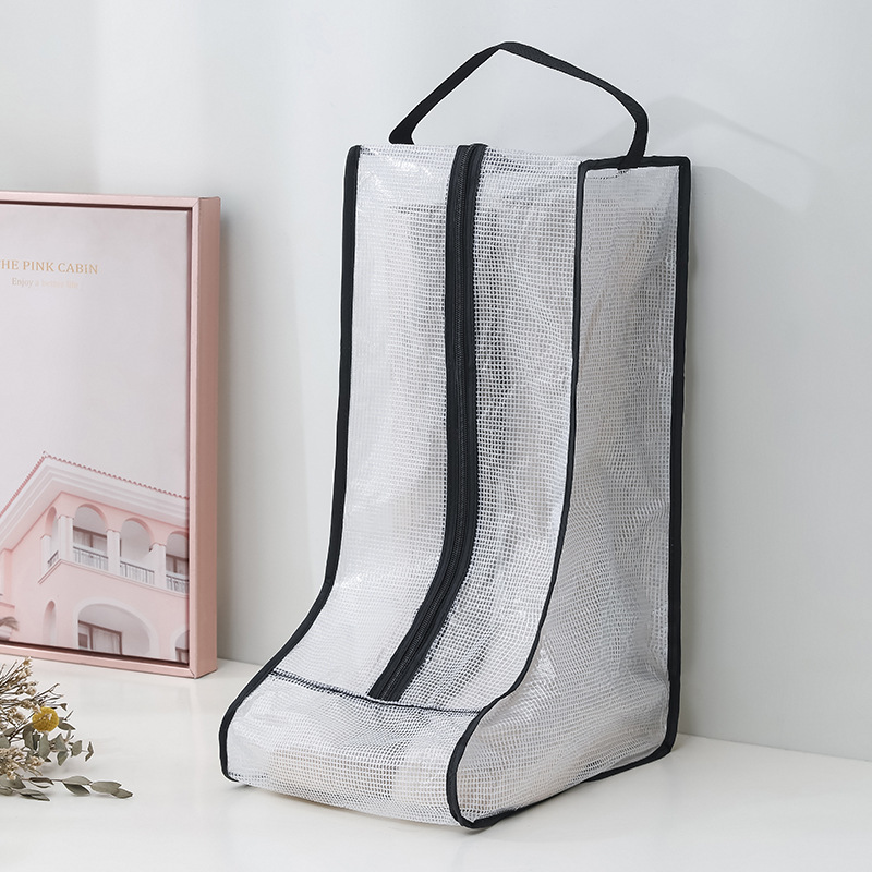 Bolsa de almacenamiento de botas tridimensionales transparentes que cambian la temporada botas cortas a prueba de polvo bolsa a prueba de humedad zapatos cubierta protectora bolsa de zapatos para el hogar image 10