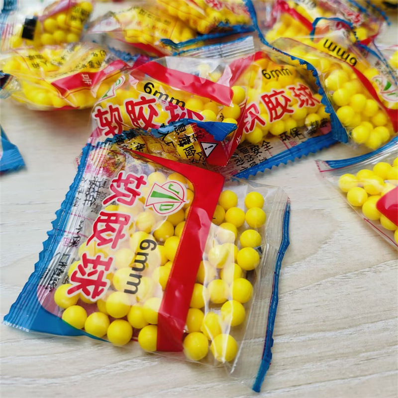 6mm rubber yellow soft rubber ball children's toy gun bullets can be fired crackling barrel plastic ball soft bullet rubber 6mm rubber yellow soft rubber ball children's toy gun bullets can be fired crackling barrel plastic ball soft bullet rubber