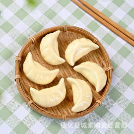 创意仿生水饺筷子架摆件高温陶瓷饺子筷枕酒店餐厅餐桌筷托工艺品