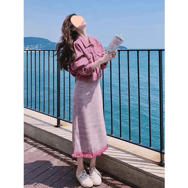 温柔风减龄其他外套连衣裙两件套女早秋2025新款超好看吊带连衣裙|undefined