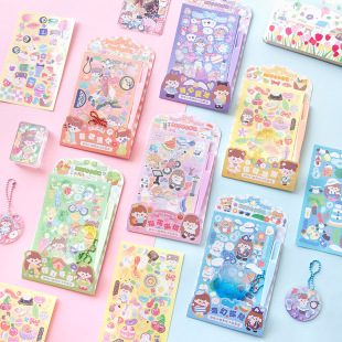 Sending a Sweet Message to Xiaokaxiu Goo Card Sticker Set Cute Basic Hand Account DIY Decorative Material Stickers 4