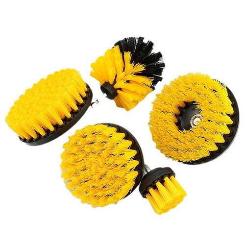Cross-border electric drill brush cleaning brush 5-piece set electric drill brush head electric brush car wheel hub brush electric drill brush set