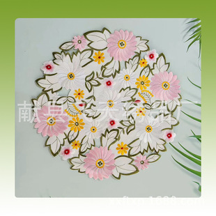 Manufacturers sell modern simple fashion embroidered tea tray tea set rice cooker dust mat placemat plate mat ornament mat