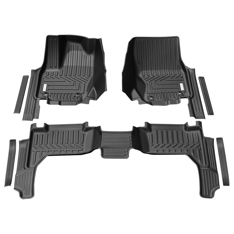 Txinrui adecuado para Toyota Prado LC250, coche especial impermeable y antideslizante, coche especial, tapete de pie con todo incluido TPE, tapete de piso