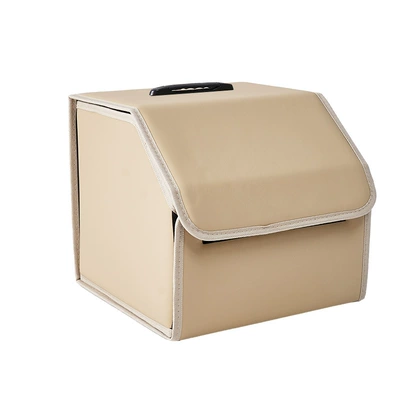 Car storage bag/box – storage box - creamy-white-top-handle-small-size