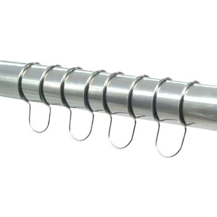 Detachable tube 304 stainless steel windproof buckle outdoor balcony clothes hanger round tube fixed buckle non-slip anti-drop clip hook