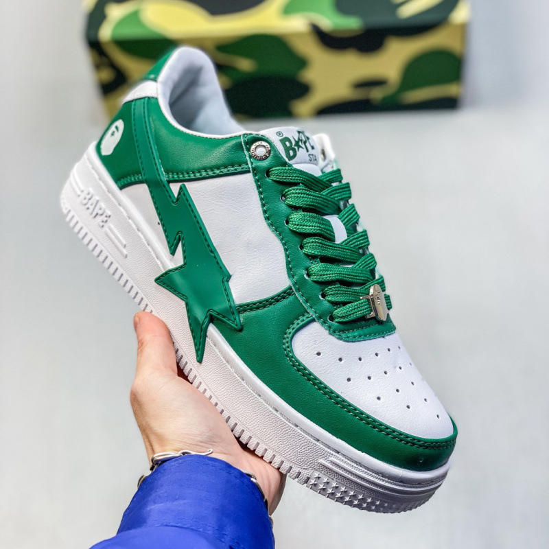 High-Quality Ape Head Air Force Sports Casual Sneakers Bape Sta Fashionable Versatile White Shoes Campus Student Shoes