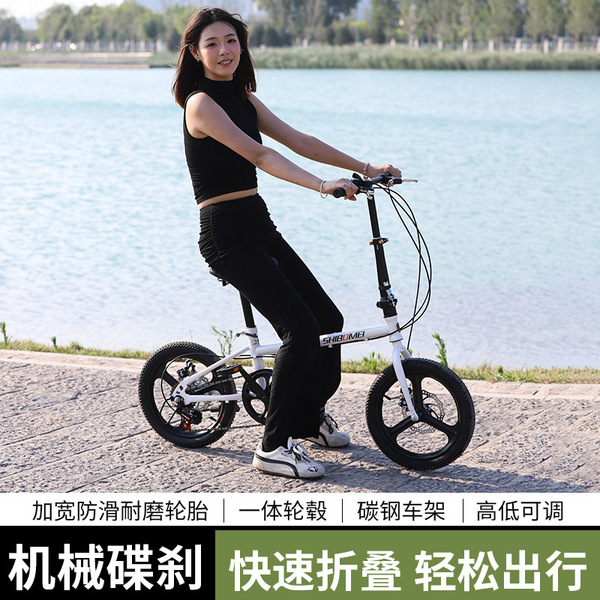 Foldable bike with brake system for traveling for men and women for…