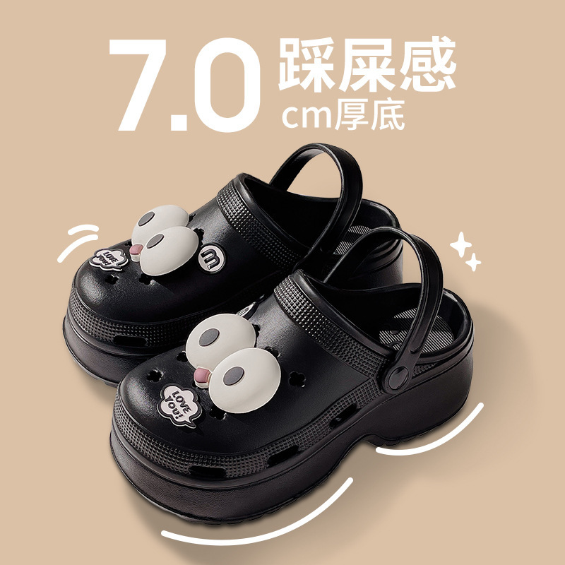 Eva New Style Clogs for Women, Summer Thick-Soled Outdoor Non-Slip Slippers with a Soft Stepping Feel, Beach Closed-Toe DIY Slippers Suitable for Outdoor Wear