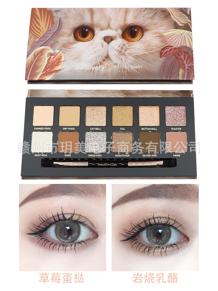 完璧な日記の動物のアイシャドーの大きい地色のつや消しのハイライトは化粧の王子の金虎の墨の猫の新商品を修理します。