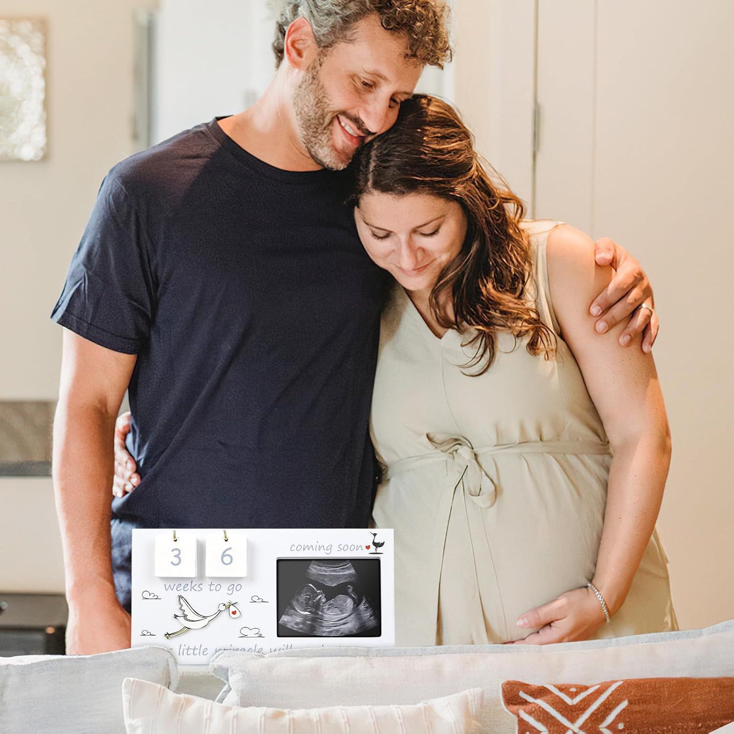 Ultrasonidos Doppler color calientes transfronterizos Marcos de fotos conmemorativos Marcos de fotos conmemorativos para recién nacidos, regalos para futuras madres