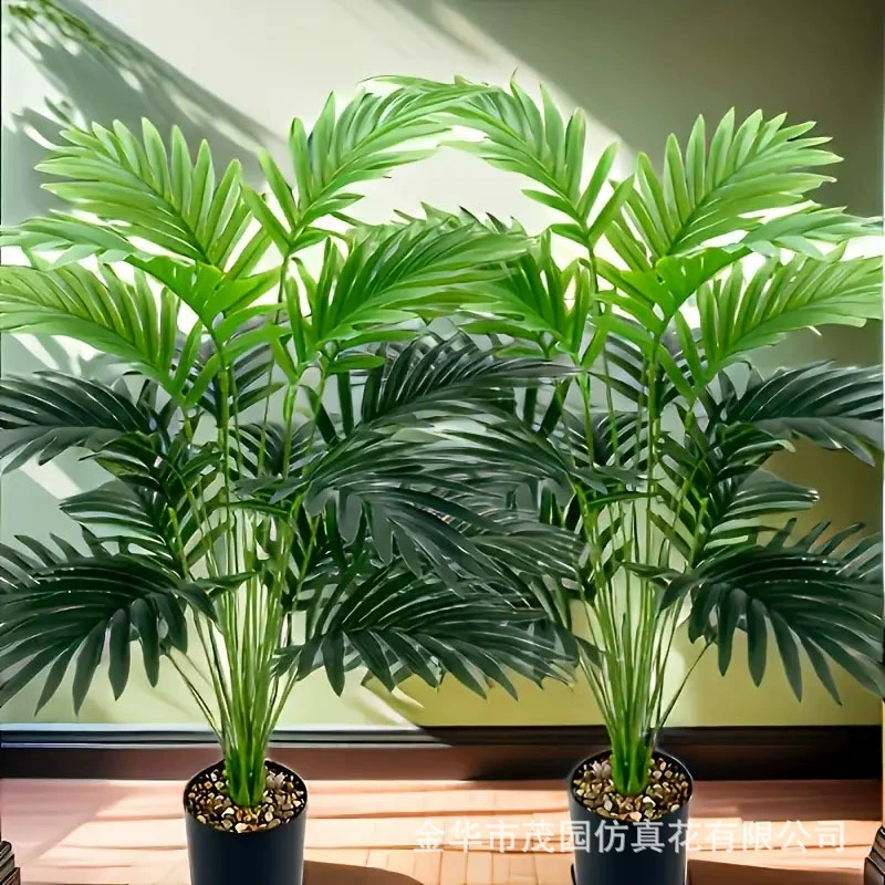 Амазонская взрывная симуляция зеленой посадки амус искусственные пальмы искусственные деревья поддельные растения железные листья в помещении