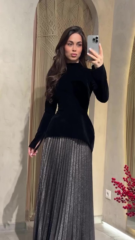 亚马逊欧美跨境2025年秋季新款优雅柔美时尚长袖长裙收腰连衣裙女|undefined