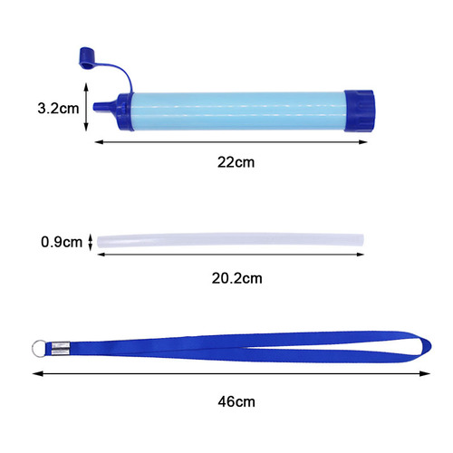 Amazon best-selling outdoor wilderness camping emergency survival water filter first aid self-help water purifier