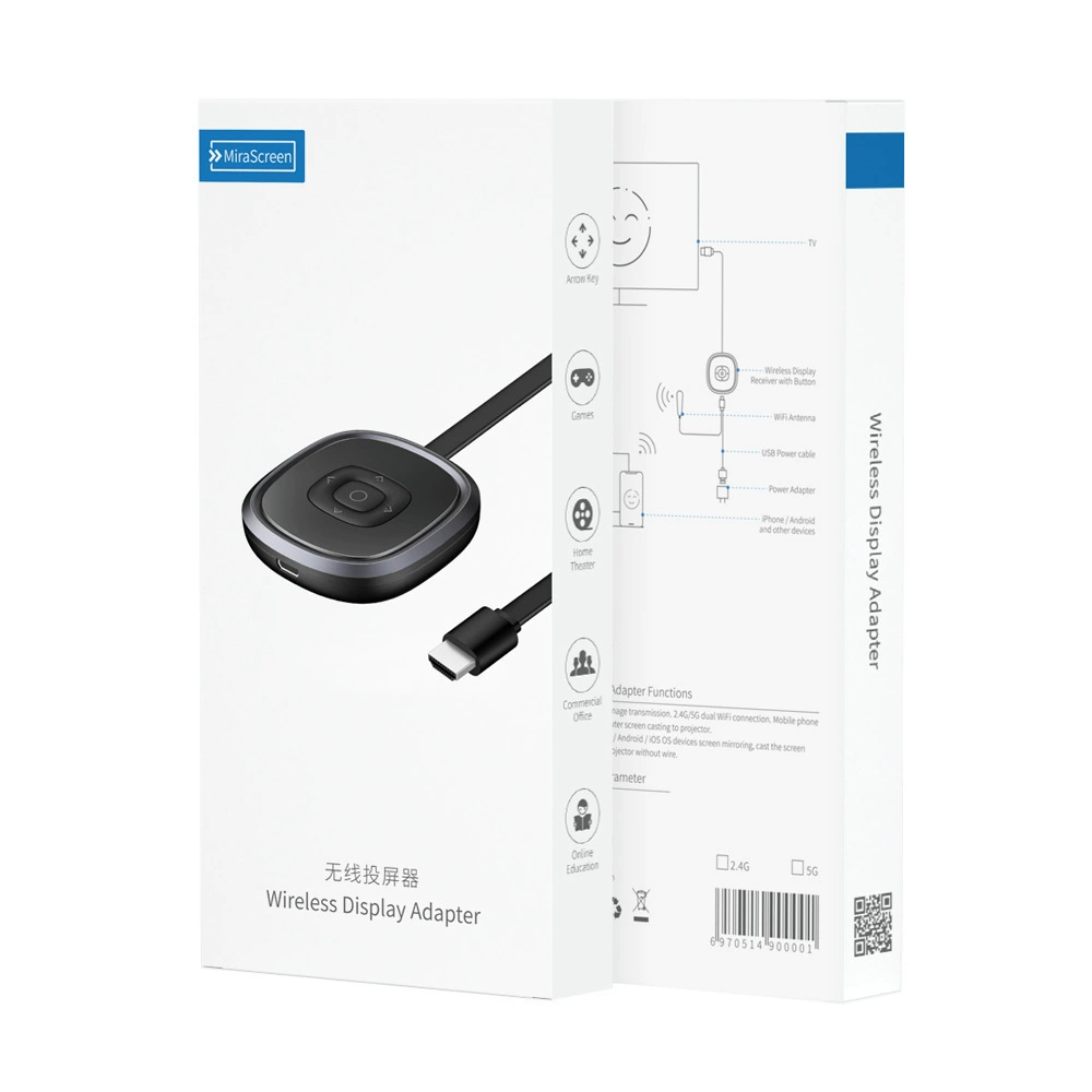 Mirascreen G22 беспроводное устройство с одним экраном беспроводное WiFi5G push Treasure 4K HDMI HD устройство с одним экраном