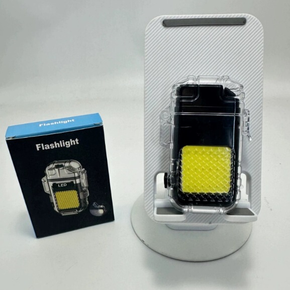 Multifunctional keychain lamp arc lighter portable lighting lamp work lamp strong flashlight with cigarette lighter