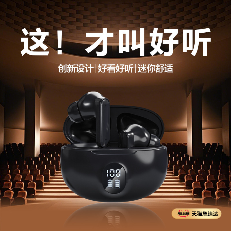 True Wireless Bluetooth Headset 2025 New Semi-In-Ear Sports Running E-Sports Noise Reduction Long Battery Life Wholesale True Wireless Bluetooth Headset 2025 New Semi-In-Ear Sports Running E-Sports Noise Reduction Long Battery Life Wholesale