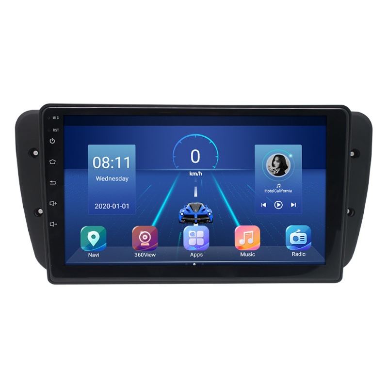 Aplicable a 09-13 Seat Ibiza Android reproductor de navegación Radio 4 + 64 Carplay incorporado