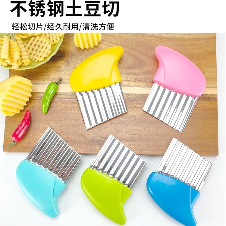 不锈钢土豆切狼牙土豆切波浪土豆刀薯条切多功能切菜器土豆切条刀