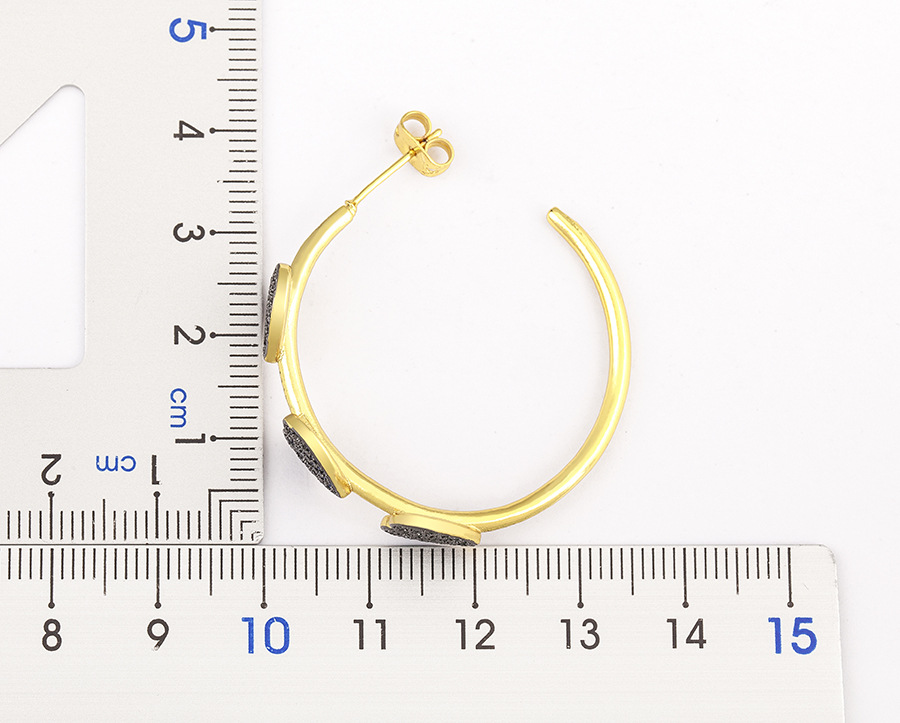 Copper Ear Needle Material 1 Pair Casual Simple Style Pentagram Heart Shape Polishing Inlay Copper Zircon 18K Gold Plated Ear Studs