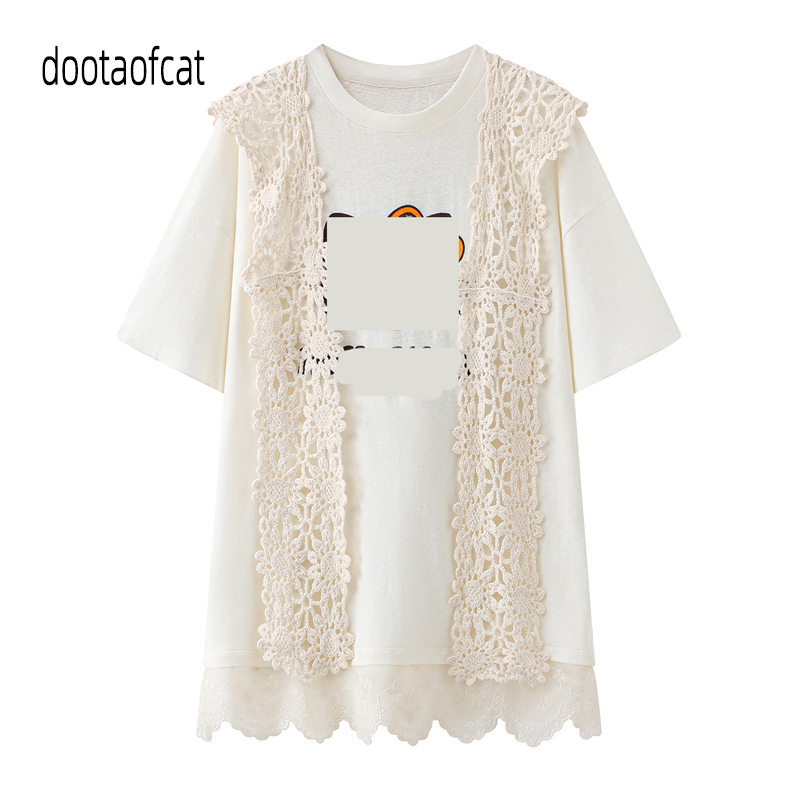 2026 Summer New Women's Crochet Shawl Hat Cartoon Letter Print T-Shirt Dress Rk31101291 2026 Summer New Women's Crochet Shawl Hat Cartoon Letter Print T-Shirt Dress Rk31101291