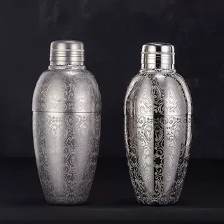 台湾三段式摇酒壶500ml日式专业调酒工具套装调酒器