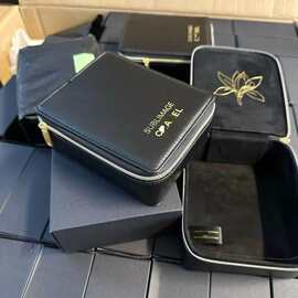 柜台限量礼遇首饰盒x家奢华皮质化妆盒内里磨毛材质配礼盒