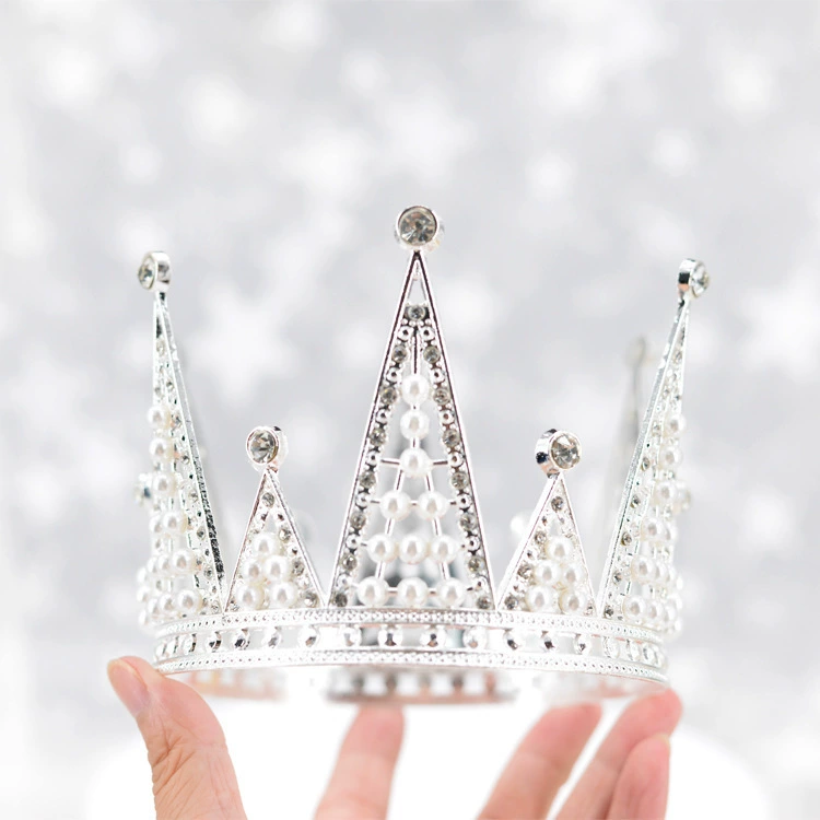 Cross-border hollow birthday cake crown headdress love ornaments birthday flowers decoration accessories DIY crown factory