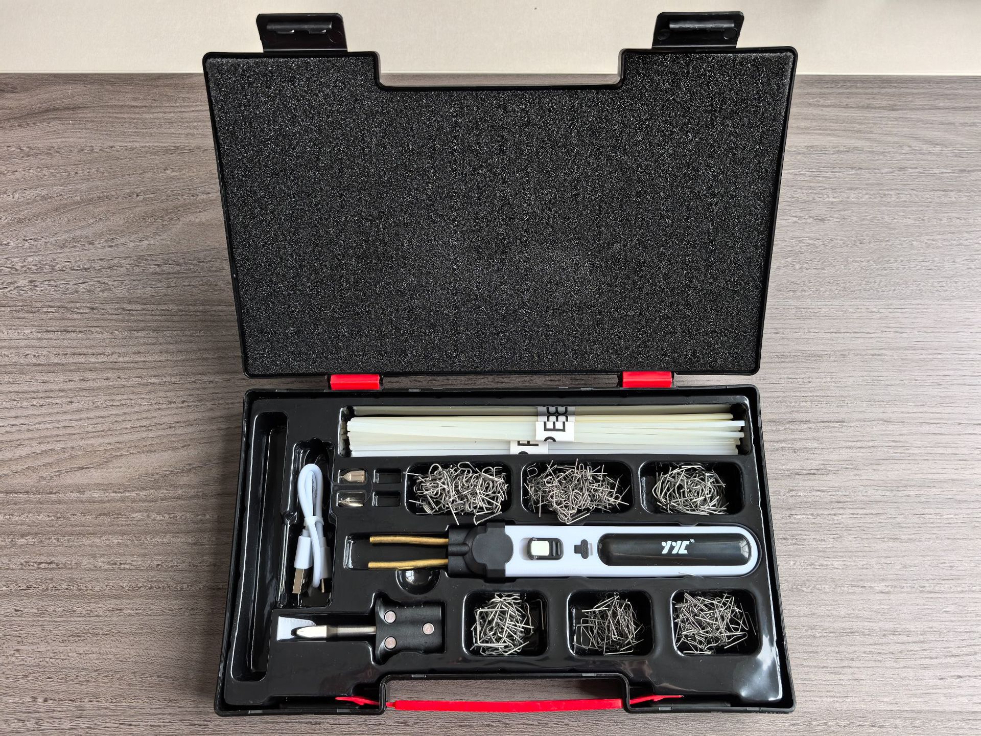 De litio eléctrico de uñas caliente pluma de plástico productos parachoques del coche de reparación de soldadura eléctrica pluma de hierro