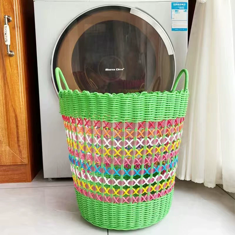 Пластиковая тканая корзина для белья, игрушка, корзина для хранения, DIY, новая коллекция