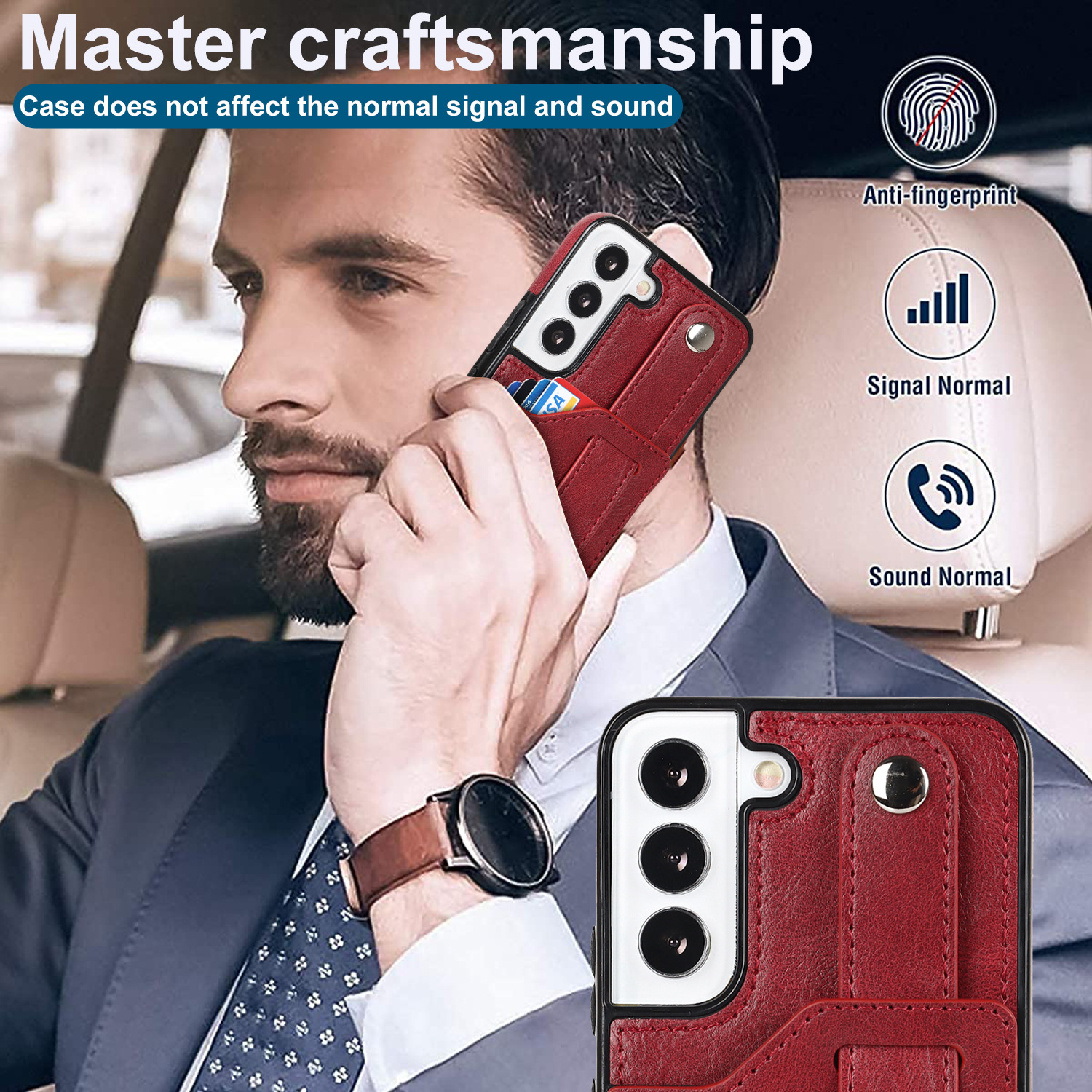 Handyhülle Für Samsung A53 Mit Armband Und Kartenfach Aus Leder_voghion.com