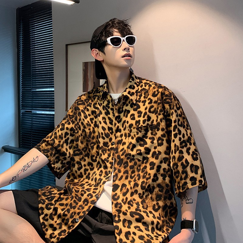 花柄シャツ、カジュアル、男女同型、高級トップス、香港風、ハンサム、若々しい、人気デザイン、半袖|undefined