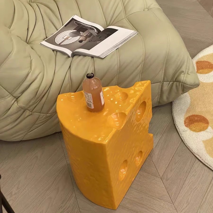 Trendy Home Cheese Cheese Stool Home Door Shoe Changing Stool Internet-popular Creative Living Room Decorations Sofa Ornaments