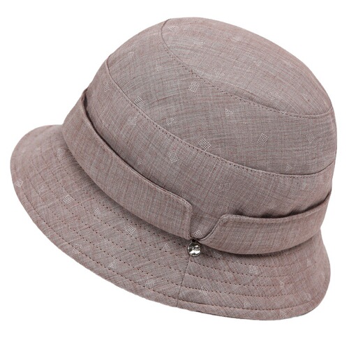 Women's Spring and Summer Flat Brim Bucket Hat for Middle-Aged and Elderly, Simple Mother Hat, Thin Rim Fabric Hat, Fisherman Hat, Sun Protection Hat