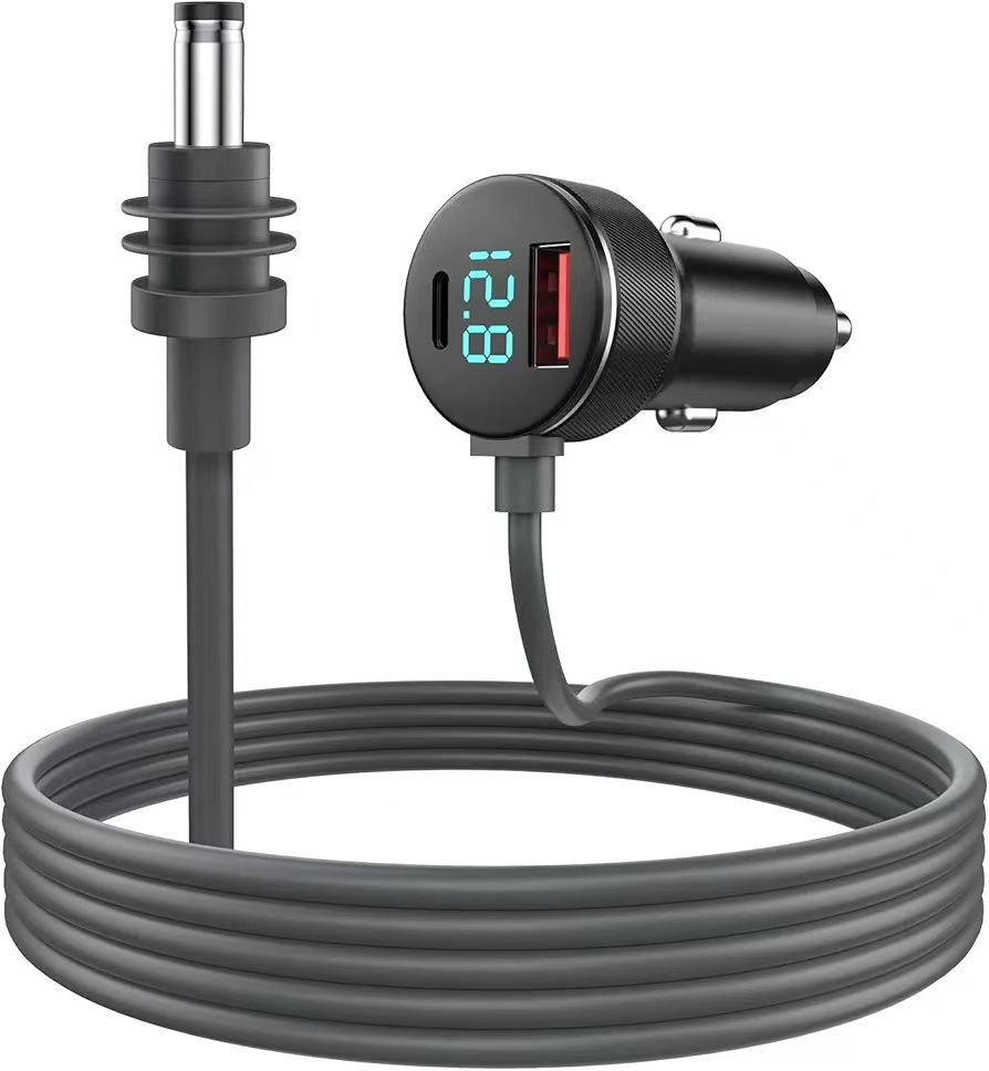 Cross-Border Hot-Selling Amazon Popular Car Cigarette Lighter 3m Waterproof Car Charging Source Line Dc Charger Manufacturer Wholesale