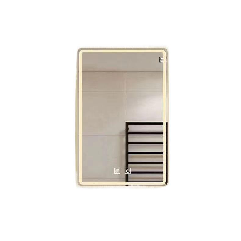 Espejo inteligente pantalla táctil LED espejo de baño de pared inodoro anti-nebble espejo de maquillaje con lámpara espejo de pared