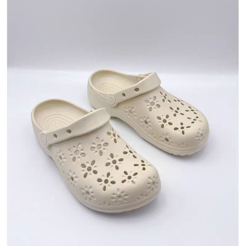 Petal Croc Shoes Women's Shoes 2025 New Classic Stamen Star Breathable Sandals Wholesale Trendy Style Petal Croc Shoes Women's Shoes 2025 New Classic Stamen Star Breathable Sandals Wholesale Trendy Style