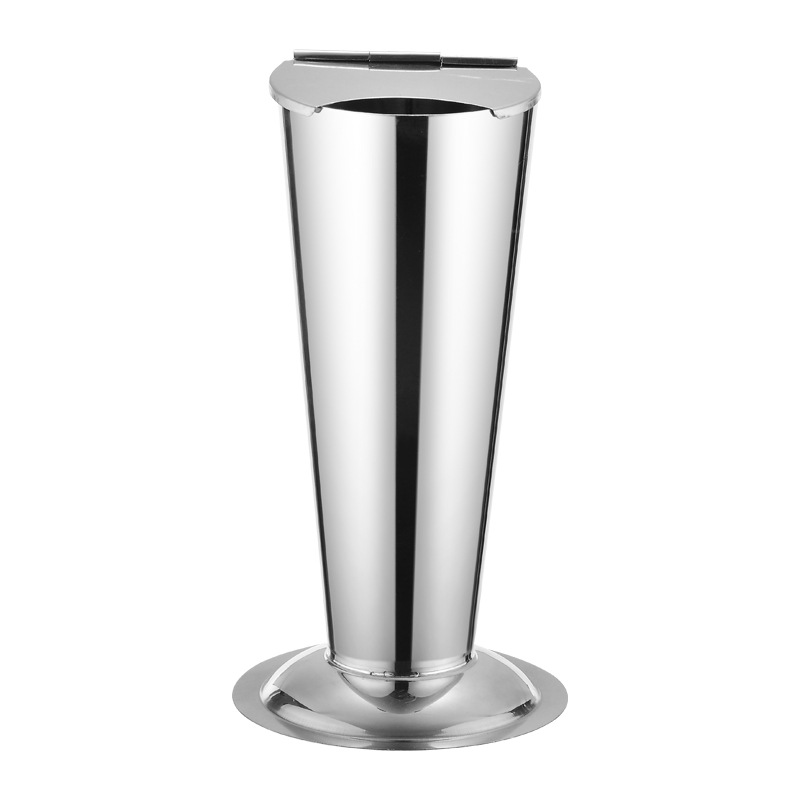 厂家批发304不锈钢带盖泡镊筒 医院倒锥形持物筒诊所消毒镊子筒