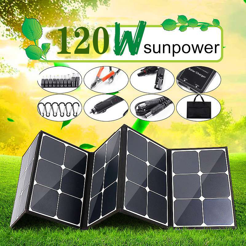 Folding folding bag solar-powered charging