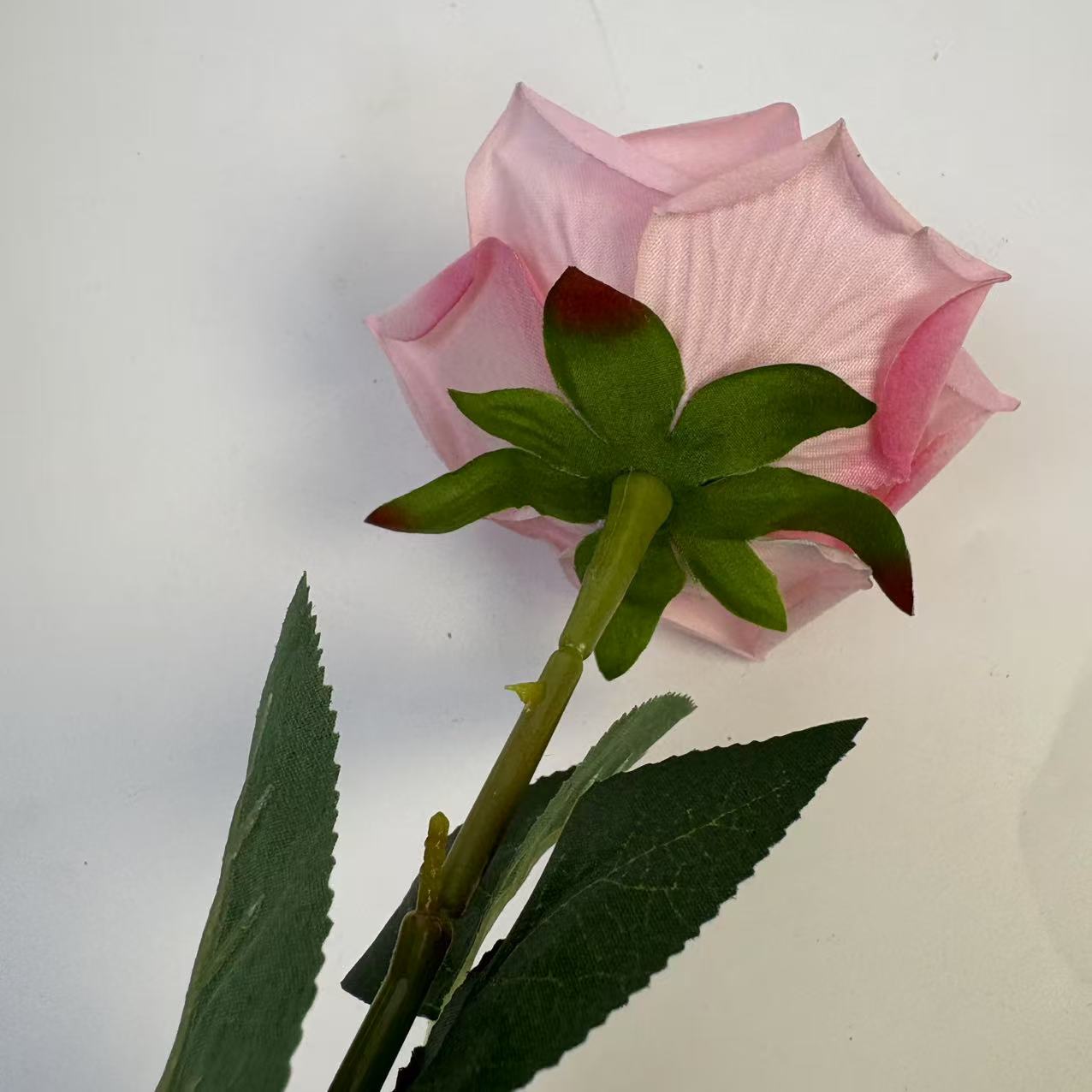 Simulación de una sola tela de terciopelo gran cuerno Mei en el hogar decoración de boda decoración de fotografía de San Valentín decoración de pared de flores