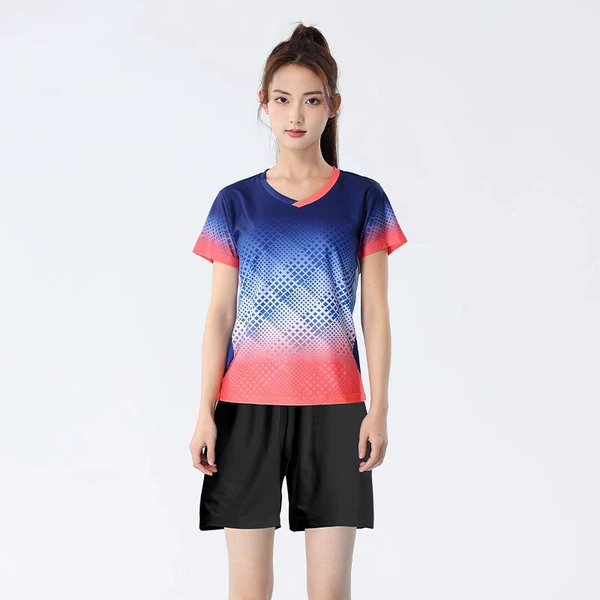 9 women's red and blue + black shorts