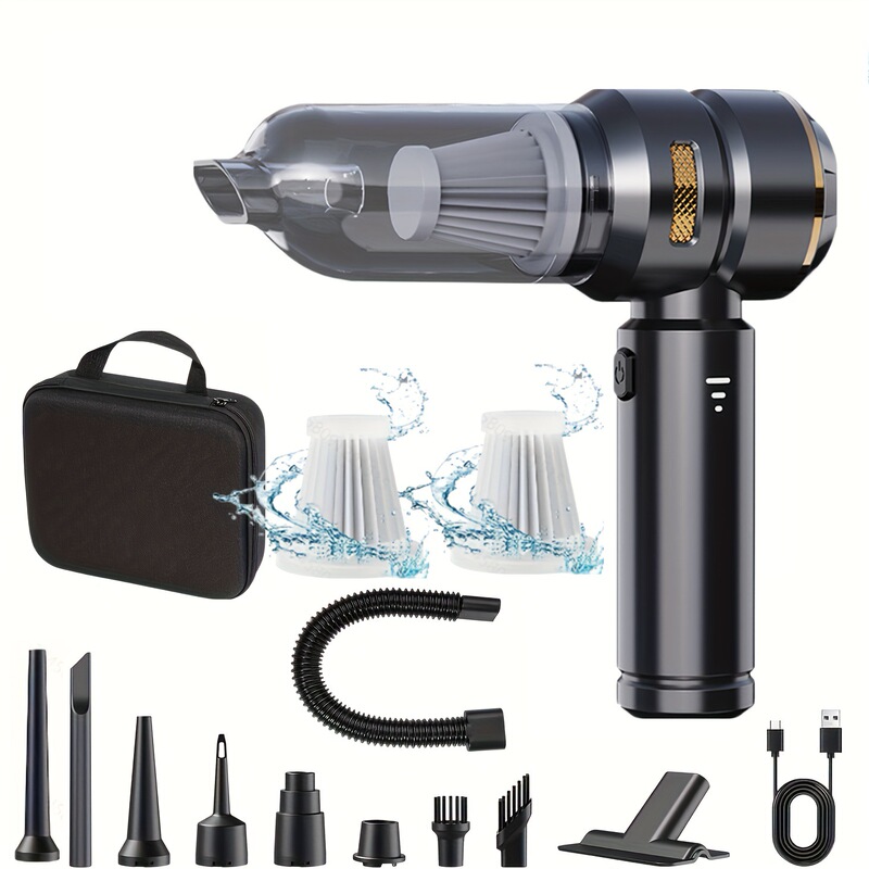 Car vacuum cleaner wireless power display portable brushless motor household handheld dust collector dust blower cross-border