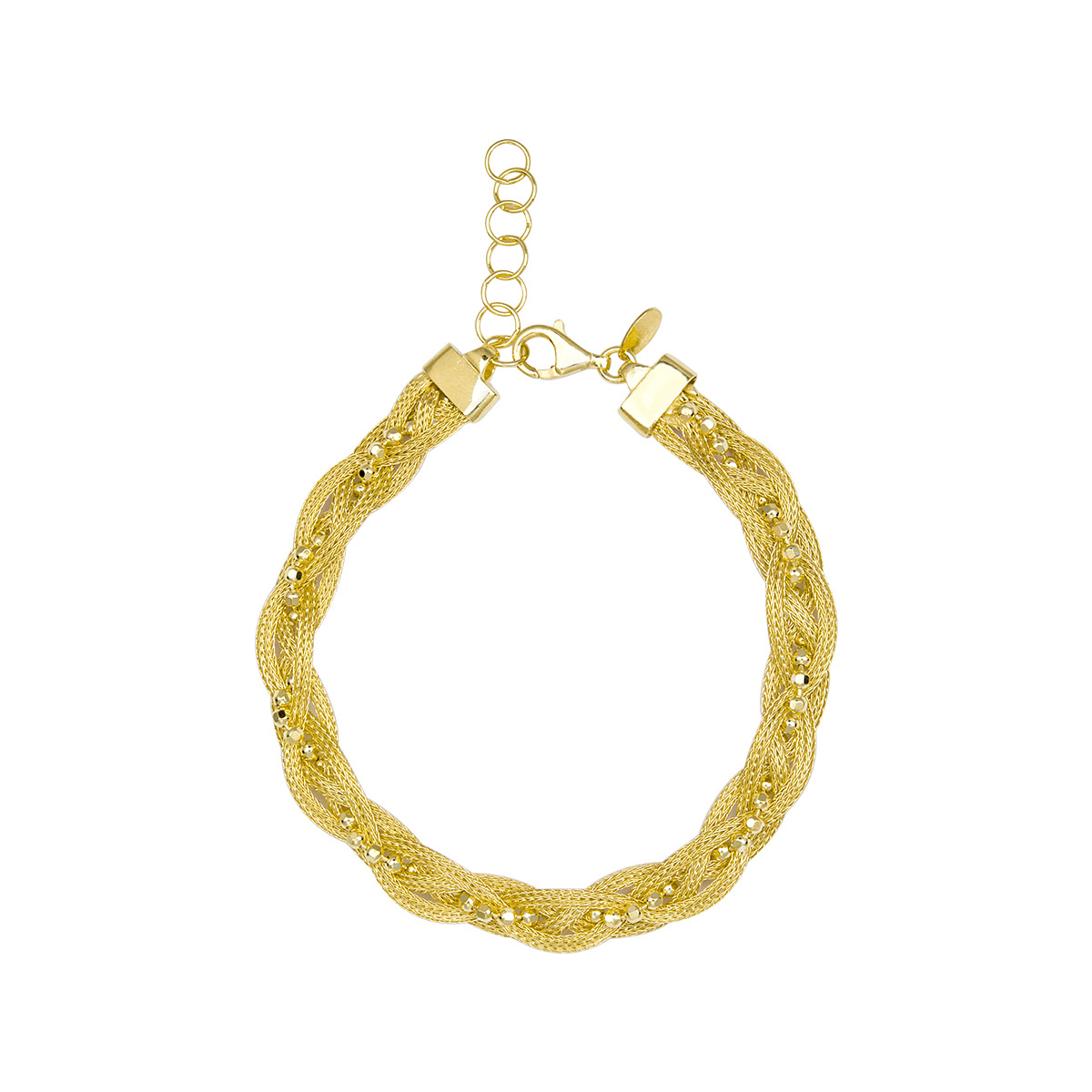 S925 Sterling Silver Four Strand Flat Wire Bracelet With Sparkling Beads High End Jewelry Accessory_voghion.com