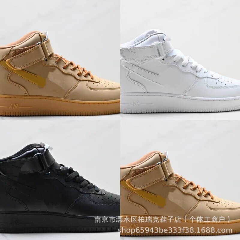 Pure original high-top Putian shoes Air Force One Force mid07 versatile thick-soled height-increasing casual off-road jogging shoes