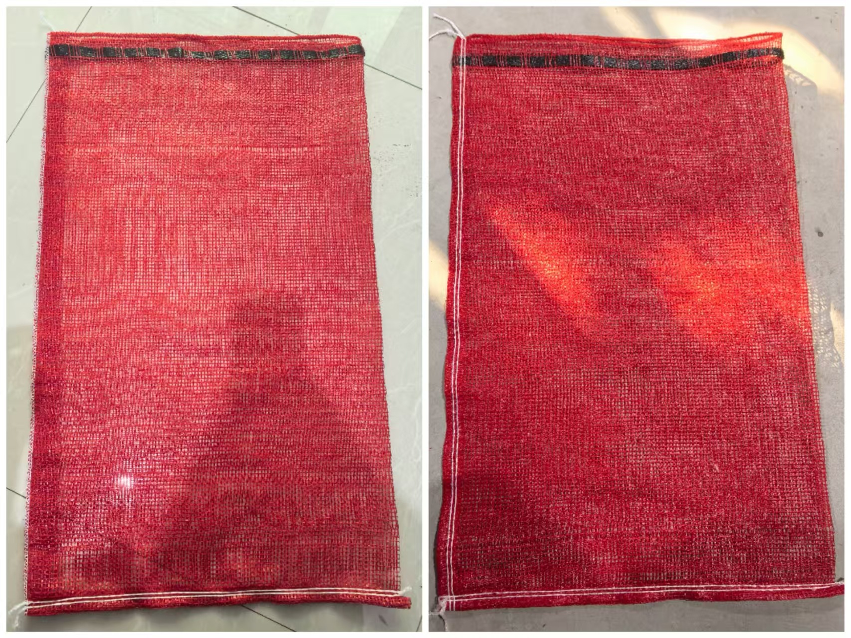 Bolsa de malla verde grande cifrado verduras frutas bolsas de malla abertura de paquete cifrado gran maíz bolsas de malla